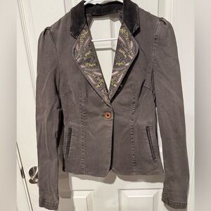 LaRok Designer Cut Out Back Jacket Sz XS